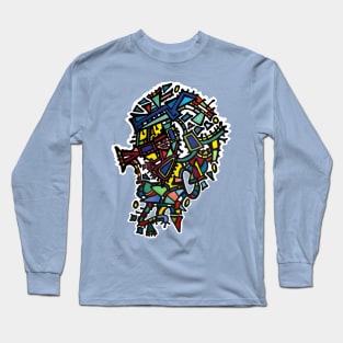 Abstract Portrait Long Sleeve T-Shirt